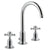 JTP Grosvenor Cross 3 Hole Basin Mixer Tap Swivel Spout - Unbeatable Bathrooms