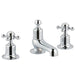 JTP Grosvenor Cross 3 Hole Basin Mixer Tap - Unbeatable Bathrooms