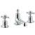JTP Grosvenor Cross 3 Hole Basin Mixer Tap - Unbeatable Bathrooms