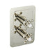 JTP Grosvenor Cross Thermostatic Concealed 2 Outlet Shower Valve-Vertical Nickel - Unbeatable Bathrooms