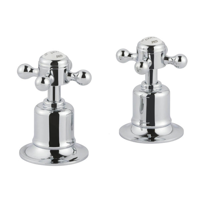 JTP Grosvenor Cross Panel Valves (Pair) - Unbeatable Bathrooms