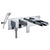 JTP Cascata 3 Hole Wall Mounted Bath Shower Mixer Tap - Unbeatable Bathrooms