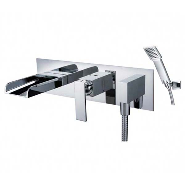 JTP Cascata 3 Hole Wall Mounted Bath Shower Mixer Tap - Unbeatable Bathrooms