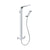 JTP Cascata Single Lever Shower Mixer with Rainshower - Unbeatable Bathrooms