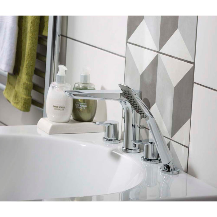 JTP Amore 4 Hole Bath Shower Mixer Tap - Unbeatable Bathrooms
