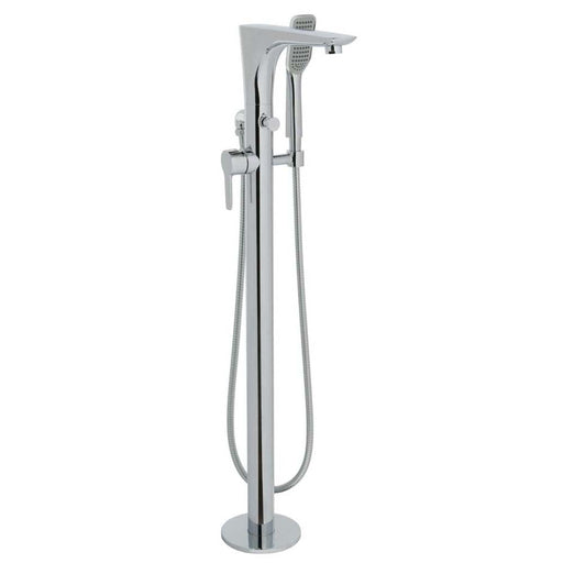 JTP Amore Side Lever Floor Standing Bath Shower Mixer Tap with Hand Shower - Unbeatable Bathrooms