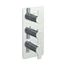 JTP Amore Thermostatic Concealed 3 Outlet 3 Controls Shower Valve - Unbeatable Bathrooms
