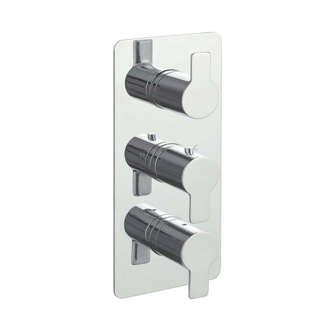 JTP Amore Thermostatic Concealed 3 Outlet 3 Controls Shower Valve - Unbeatable Bathrooms