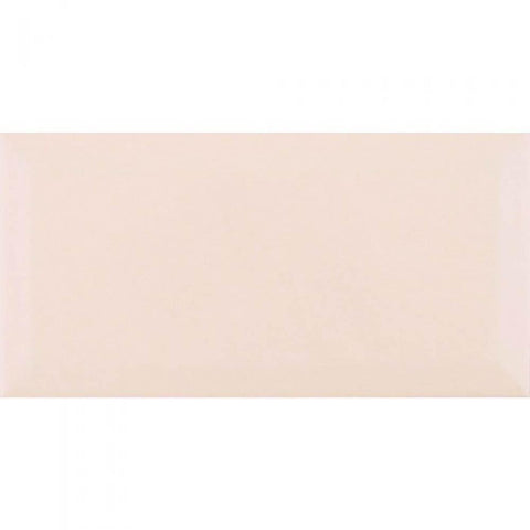 Metro 200 x 100 Bevelled Wall Tile - Petal Pink (Per M²) - Unbeatable Bathrooms