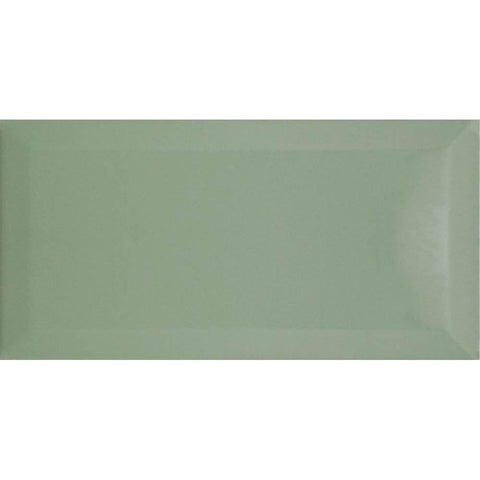 Metro 200 x 100 Bevelled Wall Tile - Mint Green Gloss (Per M²) - Unbeatable Bathrooms