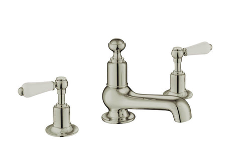 JTP Grosvenor Lever 3 Hole Deck Mounted Basin Mixer - Unbeatable Bathrooms