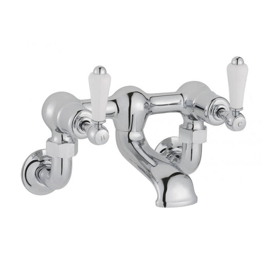 JTP Grosvenor Lever Wall Mounted 2 Hole Bath Filler Tap - Unbeatable Bathrooms
