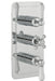 JTP Grosvenor Lever Thermo Concealed 3 Outlet Shower Valve-Vertical - Unbeatable Bathrooms