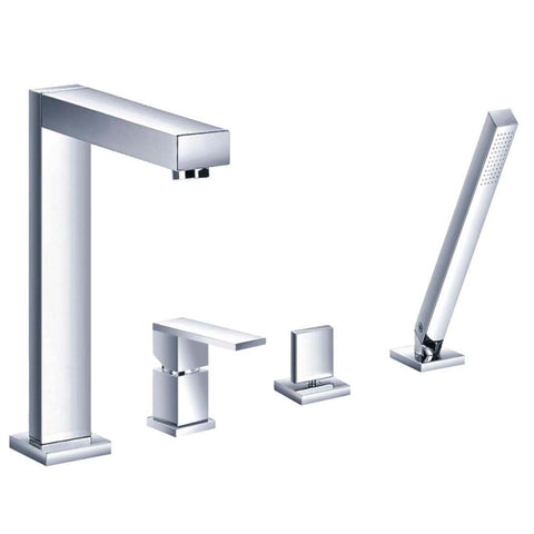 JTP Athena 4 Hole Single Lever Bath Shower Mixer Tap - Unbeatable Bathrooms