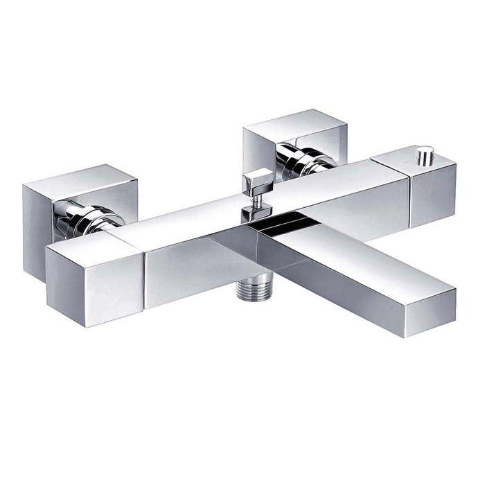 JTP Athena Square Deck Mounted Thermostatic Bath Shower Mixer - Unbeatable Bathrooms