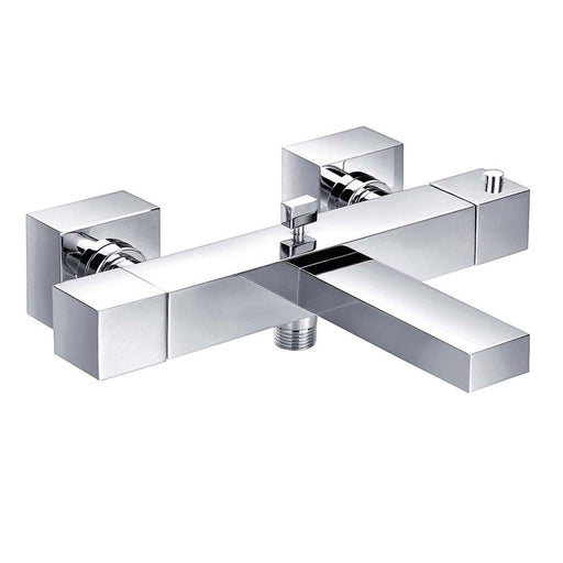 JTP Athena Square 2 Hole Thermostatic Bath Shower Mixer Tap - Unbeatable Bathrooms