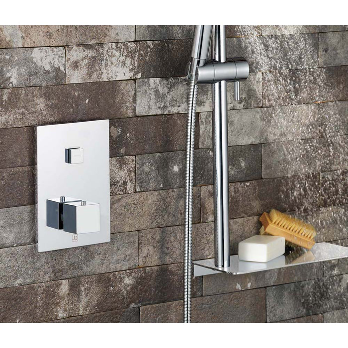 JTP Athena Touch Push Button Thermostatic 1 Outlet 2 Controls Shower Valve - Unbeatable Bathrooms