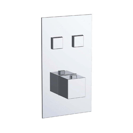 JTP Athena Touch Push Button Thermostatic 2 Outlet 3 Controls Shower Valve - Unbeatable Bathrooms