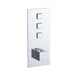 JTP Athena Touch Push Button Thermostatic 3 Outlet 4 Controls Shower Valve - Unbeatable Bathrooms