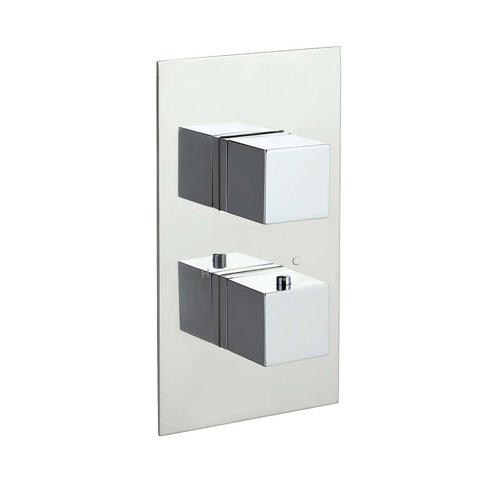 JTP Athena Thermostatic Concealed 1 Outlet 2 Controls Shower Valve - Unbeatable Bathrooms
