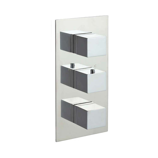 JTP Athena Thermostatic Concealed 2 Outlet 3 Controls Shower Valve - Unbeatable Bathrooms