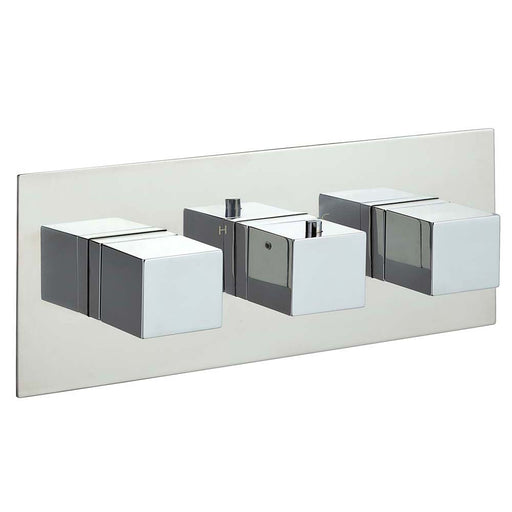 JTP Athena Thermostatic Concealed 3 Outlet 3 Controls Shower Valve Horizontal - Unbeatable Bathrooms