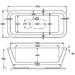 Carron Halcyon 1750mm x 800 Carronite Oval Bath (Includes Filler) - Unbeatable Bathrooms