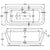 Carron Halcyon 1750mm x 800 Carronite Square Bath (Includes filler) - Unbeatable Bathrooms