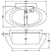 Carron Elysee 1800mm x 900mm Carronite Bath - Inset Version - Unbeatable Bathrooms