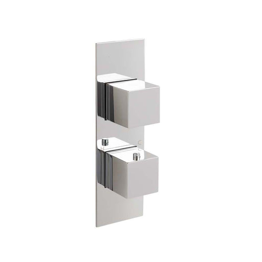 JTP Athena Slimline Thermostatic Concealed 3 Outlet 2 Controls Shower Valve - Unbeatable Bathrooms