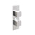 JTP Athena Slimline Thermostatic Concealed 3 Outlet 2 Controls Shower Valve - Unbeatable Bathrooms