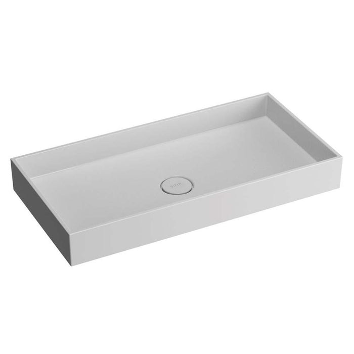 Vitra Memoria 800mm 0TH Rectangular Countertop Basin - Unbeatable Bathrooms