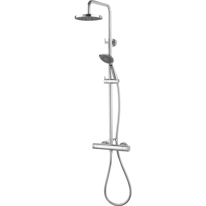 Aqualisa Dual Shower Fixed Head & Slide Rail Kit Thermostatic - Unbeatable Bathrooms