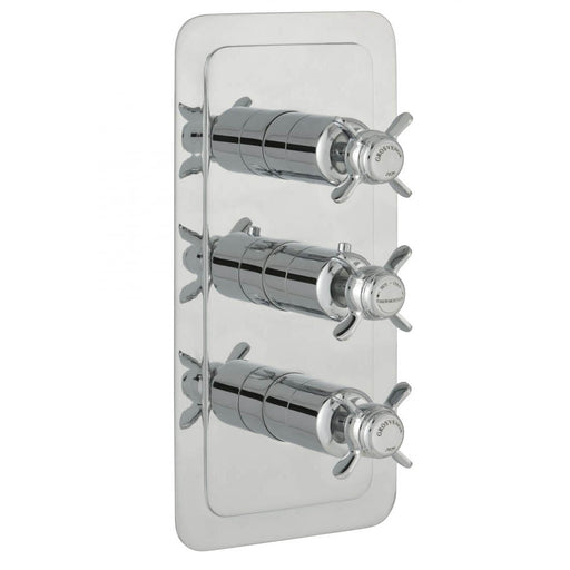 JTP Grosvenor Pinch Thermostatic Concealed 3 Outlet 3 Controls Shower Valve - Unbeatable Bathrooms