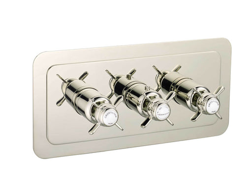 JTP Grosvenor Pinch Thermo Concealed 2 Outlet Shower Valve-Horizontal - Unbeatable Bathrooms