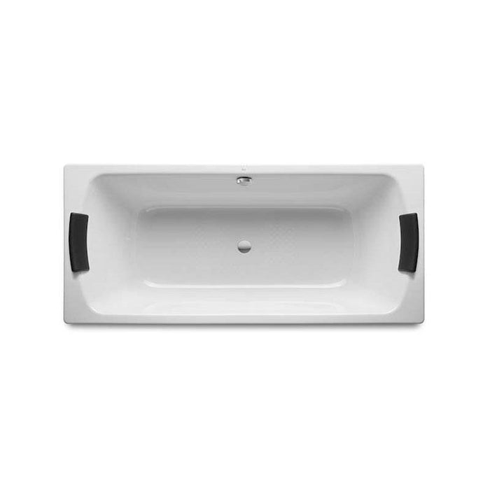 Roca Lun Plus Double Ended Bath with Headrests & Anti-Slip 0TH - Unbeatable Bathrooms