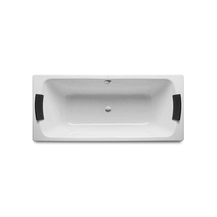 Roca Lun Plus Double Ended Bath with Headrests & Anti-Slip 0TH - Unbeatable Bathrooms