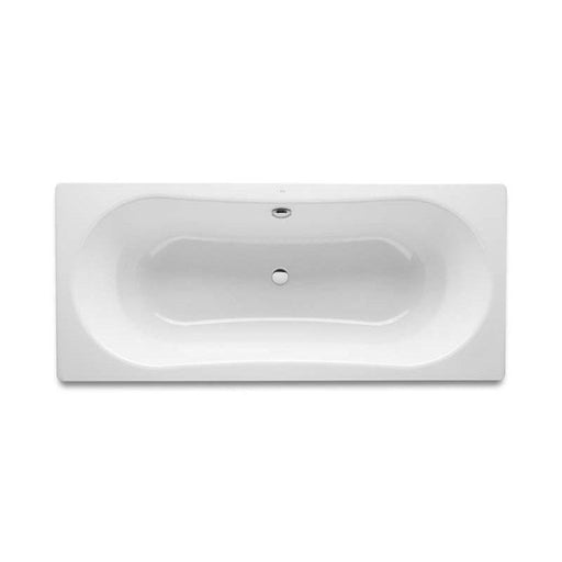 Roca Duo Plus 1800 x 800mm Steel Double Ended Bath (3mm Steel Sheet) - Unbeatable Bathrooms