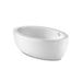 Roca Georgia 1850 x 1000mm Oval Acrylic Freestanding Bath with Waste Kit - Unbeatable Bathrooms