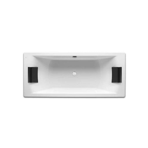 Roca Hall 1800 x 800mm Acrylic Double Ended Bath with Headrests 0TH - Unbeatable Bathrooms