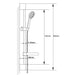 Hudson Reed Slimline Slider Rail Kit - Unbeatable Bathrooms
