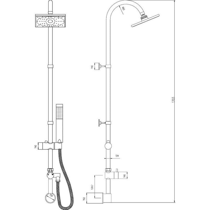 Hudson Reed Worth Shower Kit - Unbeatable Bathrooms