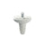 Roca Laura 450mm Semi Pedestal Cloakroom Basin - 0, 1 & 2TH - Unbeatable Bathrooms