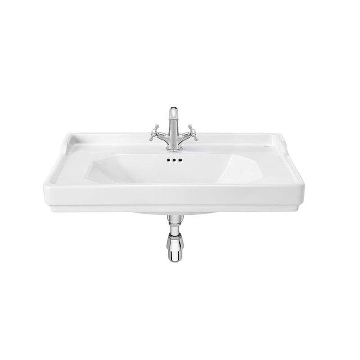 Roca Carmen Unik 800mm Vanity Unit - Floor Standing 2 Drawer Unit with Basin - Unbeatable Bathrooms