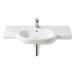 Roca Meridian-N 1TH Wall Hung Basin with Ledge (Various Sizes) - Unbeatable Bathrooms