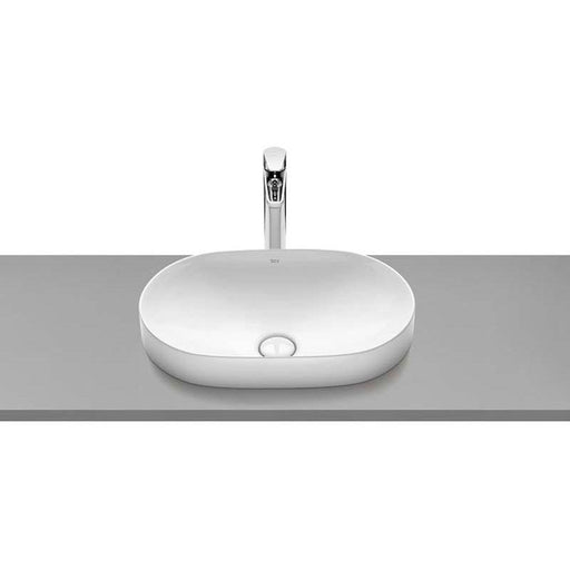 Roca Inspira Round 550mm 0TH Fineceramic® Counter Inset Basin - Unbeatable Bathrooms