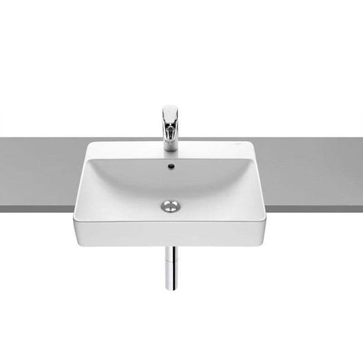 Roca Inspira 550mm 1TH Semi-Recessed Basin - Unbeatable Bathrooms