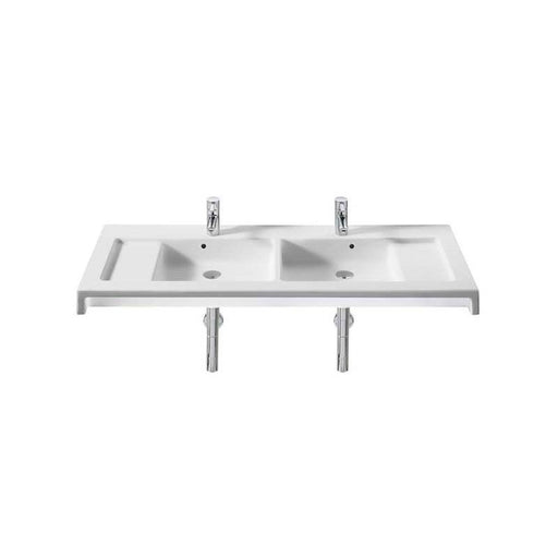 Roca Stratum-N 1300mm Double Vanity Basin Wall Hung - Unbeatable Bathrooms