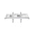 Roca Stratum-N 1300mm Double Vanity Basin Wall Hung - Unbeatable Bathrooms