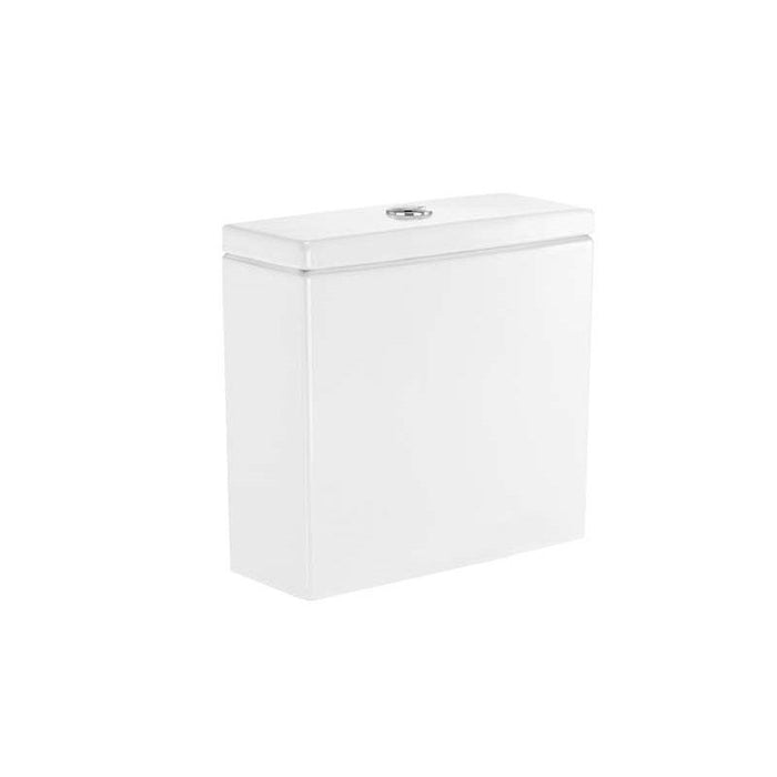 Roca Inspira Square Close Coupled Toilet with Dual Outlet (Closed Back) - Unbeatable Bathrooms